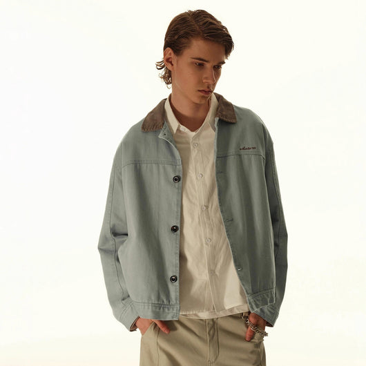 Chaqueta de Trabajo Retro Corta para Hombre
