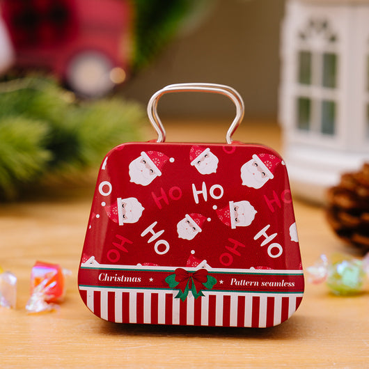 Caja de Dulces Navideña en Hojalata Estilo Bolso - Image 9