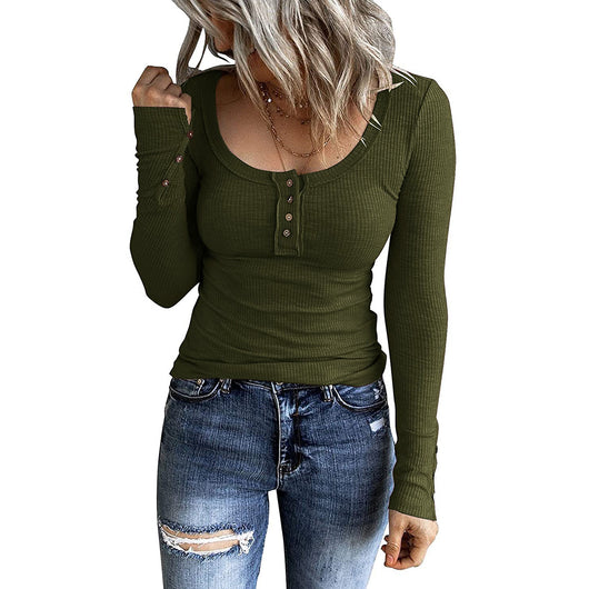 Chaleco de Botones Mujer con Cuello V y Manga Larga - Image 14