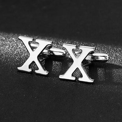 Gemelos de Letras del Alfabeto para Hombre - Botones Franceses Elegantes - Image 37