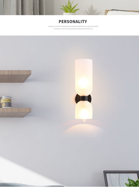 Lámpara de Pared Doble Cabezal en Vidrio para Mesita de Noche - Image 14
