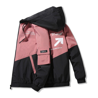 Chaqueta Estampada Suelta con Capucha para Hombre - Image 20