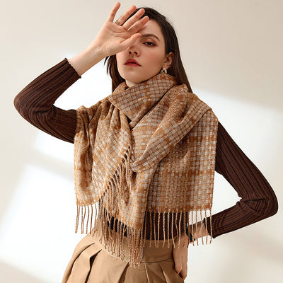 Bufanda de Cachemira Escocesa para Invierno - Cálida y Elegante - Image 5