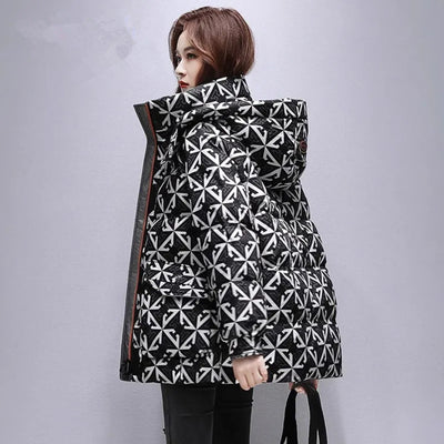 Chaqueta Acolchada de Algodón para Mujer - Largo Medio - Image 4