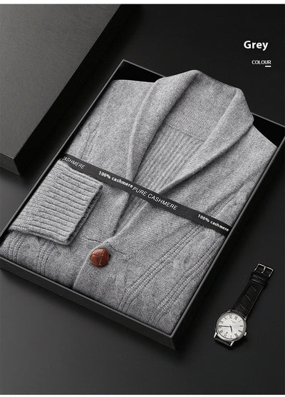 Suéter Grueso para Hombre con Cuello Retorcido y Botones - Image 22