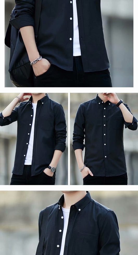 Camisa Casual Slim Fit de Tela Oxford para Hombre - Image 16