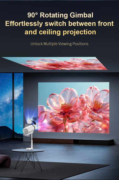 Proyector Inteligente X5G con Soporte PTZ Oculto, Android HD y Bluetooth - Image 9