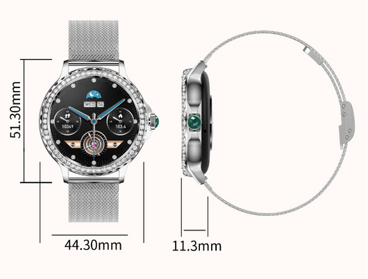 Reloj Inteligente para Mujer con Llamadas Bluetooth y Diamantes - Image 16