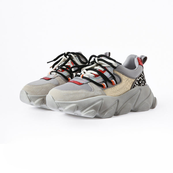 Zapatos Deportivos Coreanos con Plataforma y Cordones para Mujer