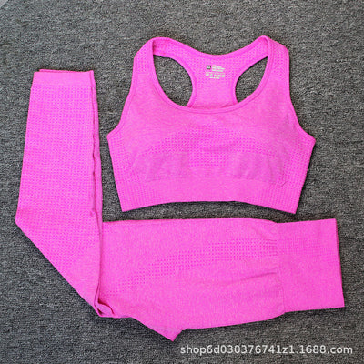 Conjunto Deportivo 3 Piezas: Top Manga Larga, Sostén y Pantalones para Yoga - Image 11