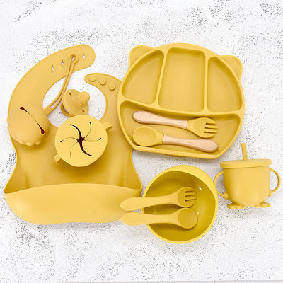 Set de Plato Compartido con Diseño de Ositos de Silicona - 9 Piezas - Image 18