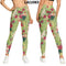 Medias de Talle Alto con Estampado Floral y Levantador de Glúteos