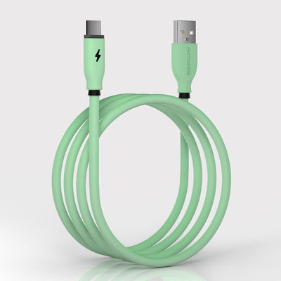 Cable de Carga y Datos de Goma Líquida Suave - Compatible con Apple (Lightning) y Android (Tipo C) - Image 3