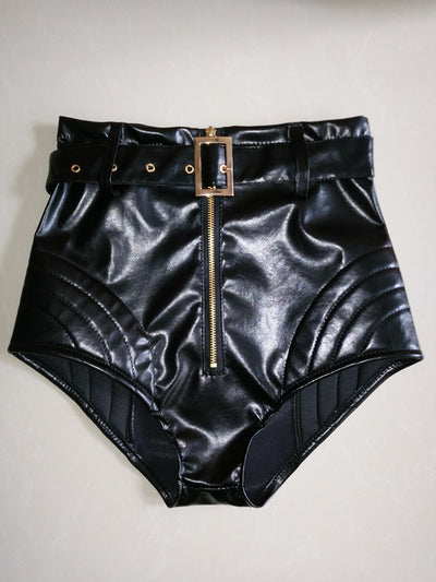 Shorts Talle Alto Fluorescente Ajustados para Mujer - Image 10