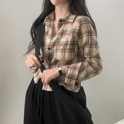 Camisa Cuadrille Oversized de Manga Corta - Image 32