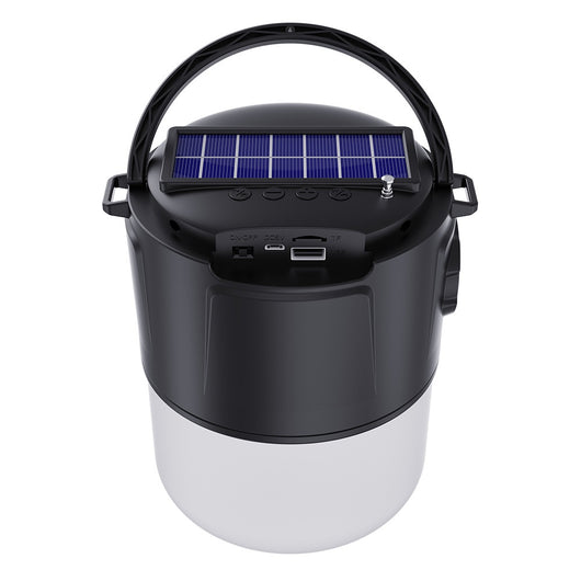 Linterna Solar Portátil con Altavoz Bluetooth y Cargador Inalámbrico - Image 5