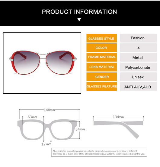 Women's large frame fashionable sunglasses with gradient gray lenses, silver-tone metal frames, and white arms. - Image 7