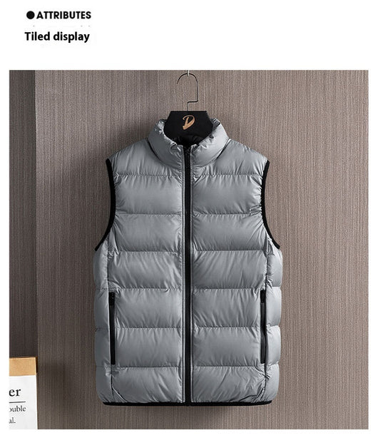 Chaleco de Algodón para Hombre con Cuello Alto - Estilo y Confort - Image 19