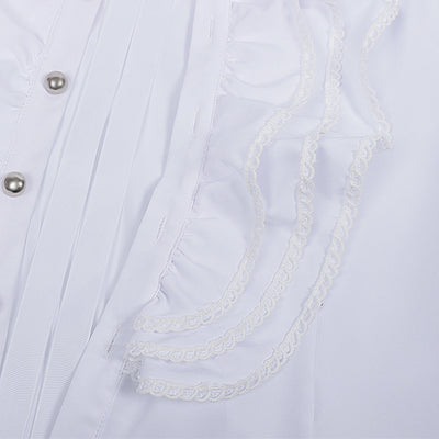 Camisa Plisada Steampunk Victoriana para Hombre con Capas - Image 11