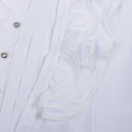 Camisa Plisada Steampunk Victoriana para Hombre con Capas - Image 11