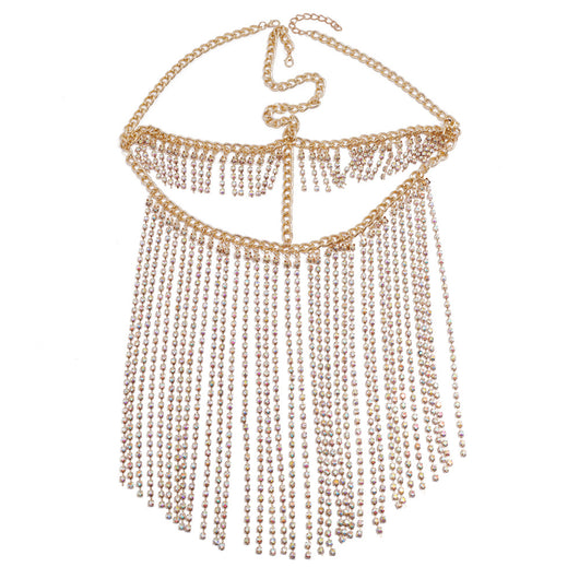 Cadena de Cabeza Punk con Strass y Borlas - Estilo Europeo y Americano - Image 8