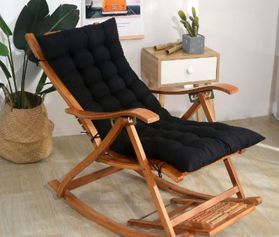 Silla Mecedora de Ratán para Todas las Estaciones con Cojín de Asiento - Image 10