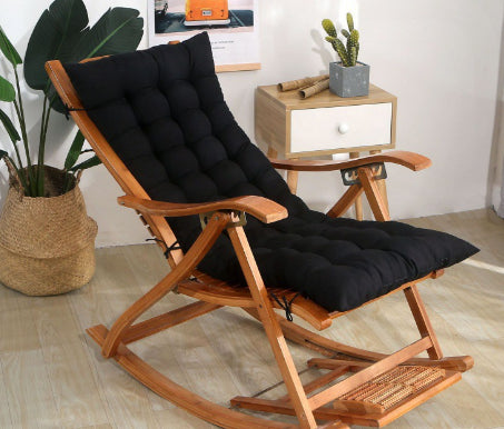 Silla Mecedora de Ratán para Todas las Estaciones con Cojín de Asiento - Image 10