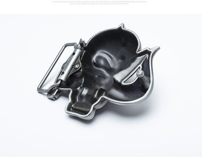 Cinturón de Cuero para Hombre con Hebilla Calavera Skateboard - Image 12
