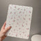 Funda Protectora Tablet Flores Transparentes con Soporte Tri-Fold