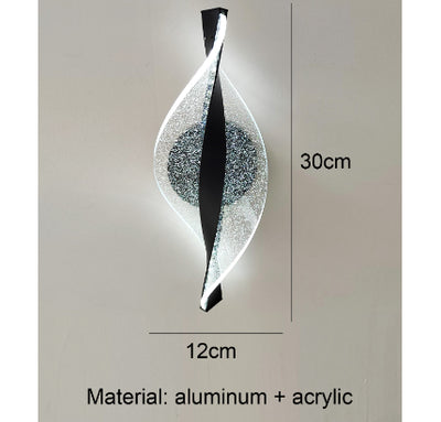 Lámpara de Pared LED Copo de Nieve Aluminio Dorado para Pasillos - Image 9