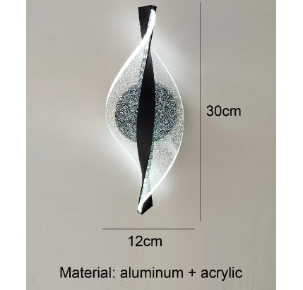 Lámpara de Pared LED Copo de Nieve Aluminio Dorado para Pasillos - Image 9