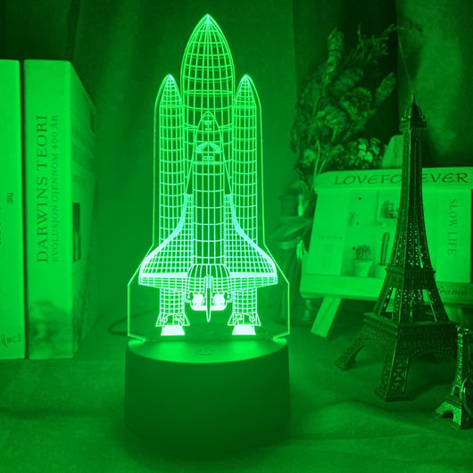 Lámpara 3D Holográfica Avión Personalizada - Luz Nocturna LED para Niños - Image 15