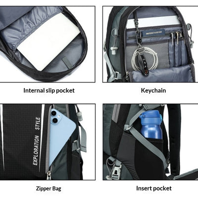 Mochila de Campamento Impermeable de Gran Capacidad - Image 3