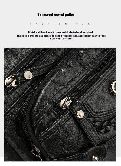 Bolso Mensajero Mujer Grande Multi-bolsillos Capacidad Premium - Image 17