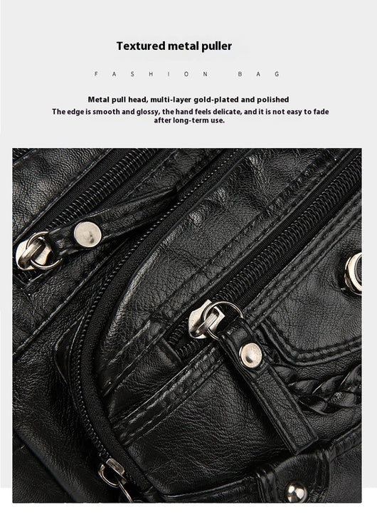 Bolso Mensajero Mujer Grande Multi-bolsillos Capacidad Premium - Image 17