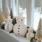 Adorno Navideño Muñeco de Nieve Retro en Resina