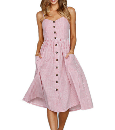 Vestido Halter con Tirantes Ajustables y Bolsillos Funcionales - Image 16