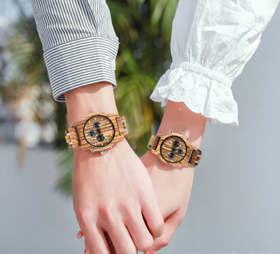 Reloj de Pareja en Madera y Cuarzo - Diseño Elegante Unisex - Image 11