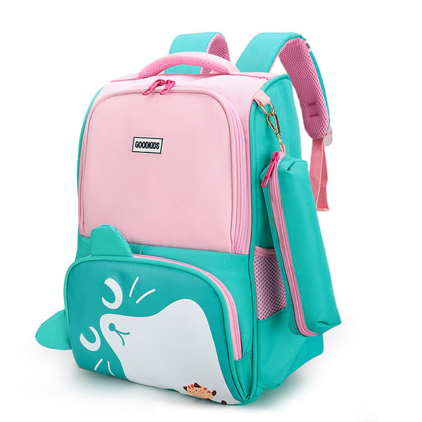 Mochila Escolar Estilo Británico con Protección de Columna - Gran Capacidad