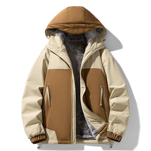 Chaqueta Hoodie Patchwork Retro Suelta y Casual - Image 11