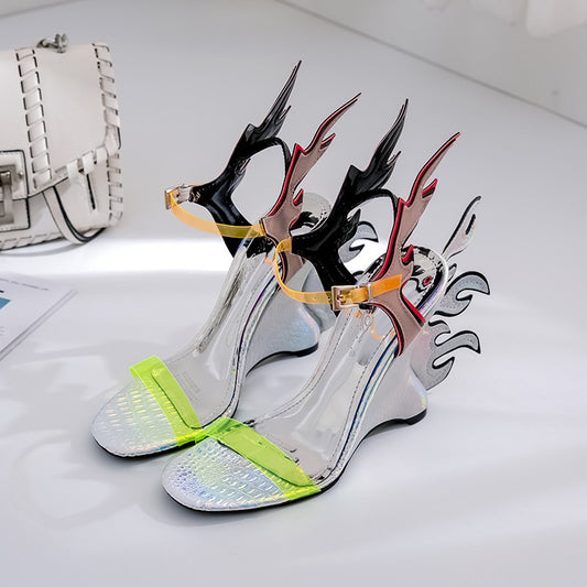Sandalias Bohemias de Bloques de Color para Mujer