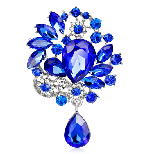 Broche Elegante de Aleación con Diamantes y Cristal - Image 6