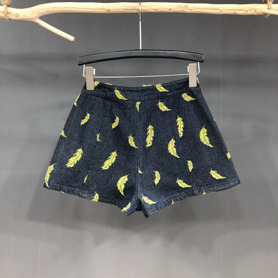 Shorts Vaqueros Ajustados de Cintura Alta para Mujer - Image 3
