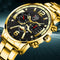 Reloj de Negocios Hombre Acero Inoxidable con Calendario Cuarzo