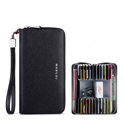 Billetera de Cuero para Hombre con Múltiples Compartimentos y Gran Capacidad - Image 16