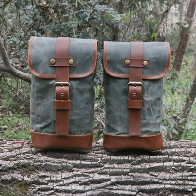 Mochila de Montaña Impermeable en Lona Encerada Estilo Retro - Image 22