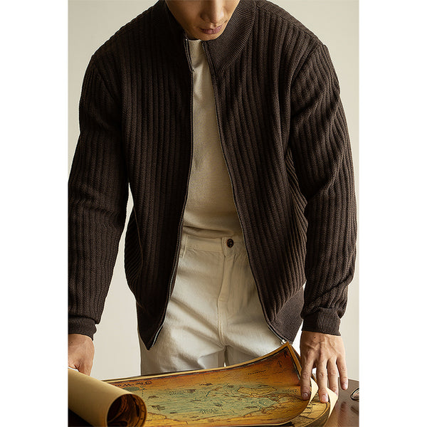 Cardigan con Cierre Casual para Hombre - Suéter Abrigo Versátil