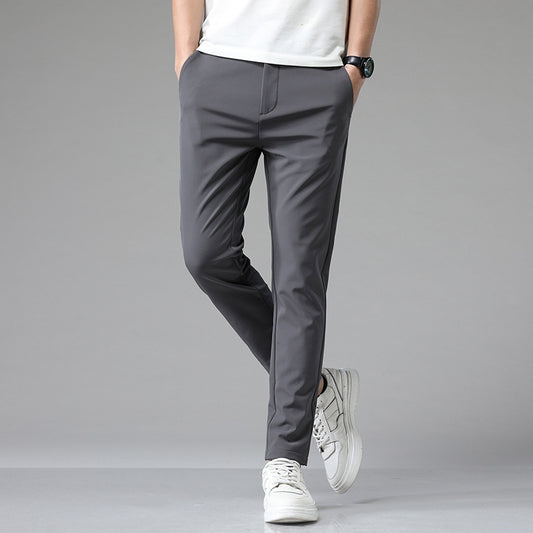 Pantalones Casuales Elásticos para Hombre - Estilo Preppy en Múltiples Colores - Image 2