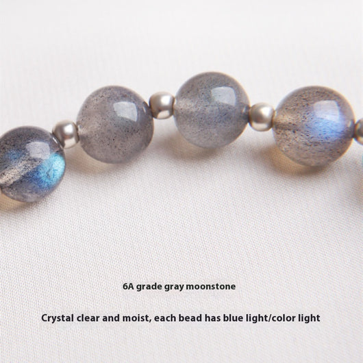 Pulsera Cristal Plata 925 Flores de Miel - Luz de Luna Lima y Fresa - Image 3