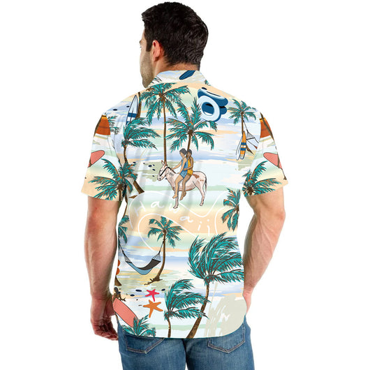 Conjunto de Dos Piezas: Shorts y Camisa Estampada para Playa y Viajes - Image 14